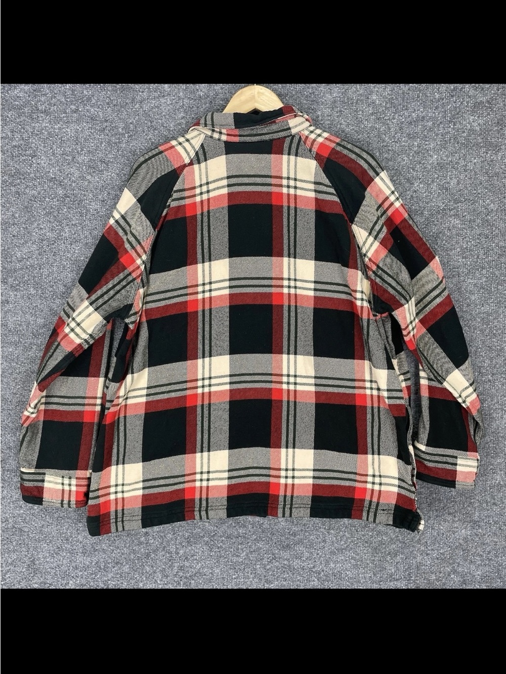 Filson Womens XXL Flannel Shirt Jacket Plaid Button Up Tartan Red Cotton Shacket - Picture 5 of 12